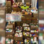 Local paramedic help Build a Mountain of Food