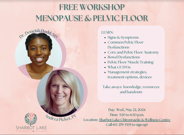 Free workshop Menopause & Pelvic Floor