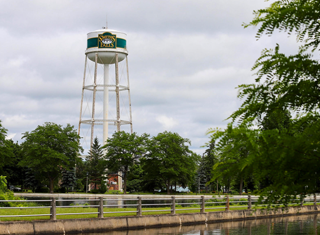 Smiths Falls water tower.