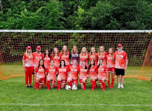 The U18 girls’ soccer team from North Leeds