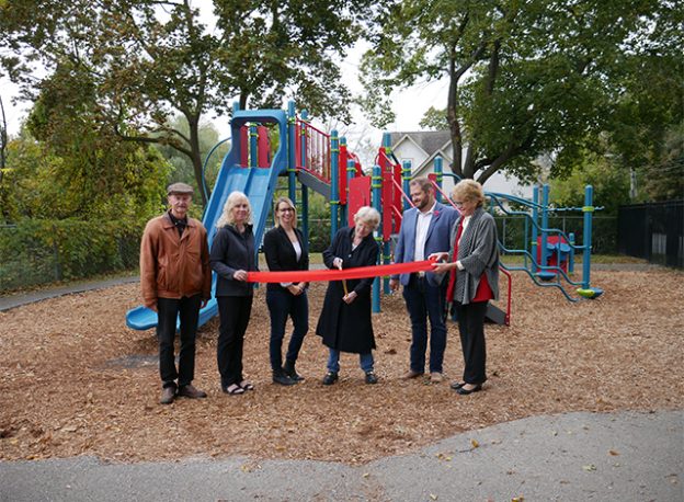 Ribbon cutting at the Central Perth Playground